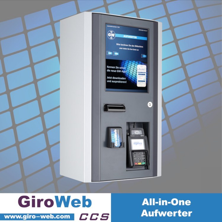 Klassischer GiroWeb Aufwerter mit Barrierefreiheit für Karten, Apple Pay, Google Pay & Bargeld