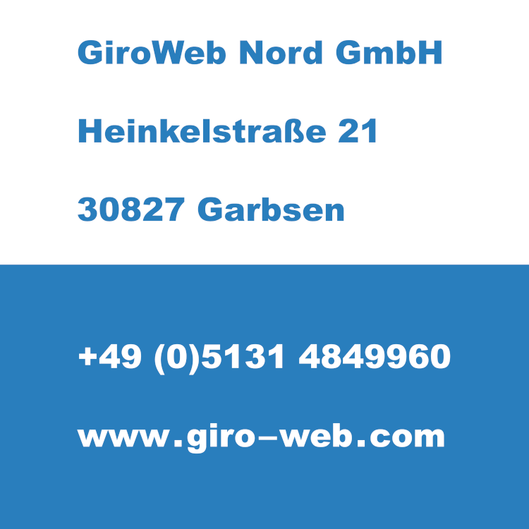 Company GiroWeb Nord GmbH, headquartered in Garbsen, Lower Saxony, Germany