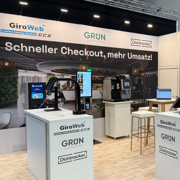 Internorga mit GiroWeb, CashControl und Dishtracker: Messestand 304 in Halle 2